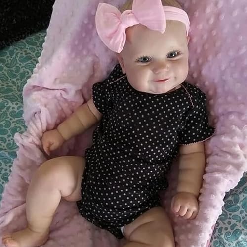 AIBAOLIAN 22 Zoll 55 cm Reborn Puppe Lebensecht Babypupp für Babys Ab 3 Jahre Realistisch Neugeborene Reborn Silikon Weichkörpe Reborn Baby Spielzeug Geschenk AIBAOLIAN 22 Zoll 55 cm Reborn Puppe Lebensecht Babypupp für Babys Ab 3 Jahre Realistisch Neugeborene Reborn Silikon Weichkörpe Reborn Baby Spielzeug Geschenk von AIBAOLIAN