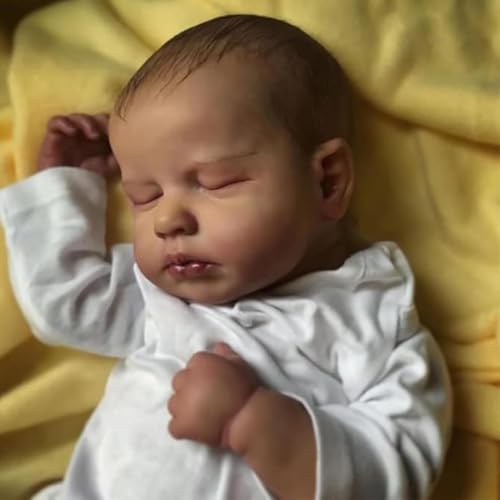 AIBAOLIAN Reborn Puppe 20 Zoll 50cm Weiches Vinylsilikon Sieht aus wie EIN echtes Baby Lebensecht Reborn Baby Junge Handgemacht Neugeborene mit Geschlossenen Augen AIBAOLIAN Reborn Puppe 20 Zoll 50cm Weiches Vinylsilikon Sieht aus wie EIN echtes Baby Lebensecht Reborn Baby Junge Handgemacht Neugeborene mit Geschlossenen Augen von AIBAOLIAN