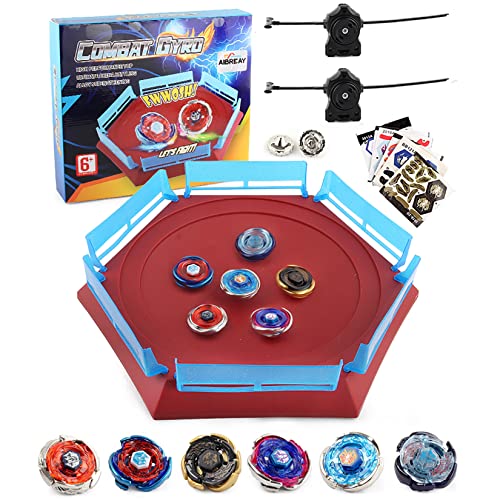 Battling Top Set mit Box - 12 Metal Fusion Kreisel & 2 Launcher & 1 String Launcher & 1 Grip, Battle Gyro Pack mit tragbarer Aufbewahrungsbox, Kinderspielzeug ab 6 Jahren, Jungen Geschenk (TUOLUOPAN) Battling Top Set mit Box - 12 Metal Fusion Kreisel & 2 Launcher & 1 String Launcher & 1 Grip, Battle Gyro Pack mit tragbarer Aufbewahrungsbox, Kinderspielzeug ab 6 Jahren, Jungen Geschenk (TUOLUOPAN) von AIBREAY