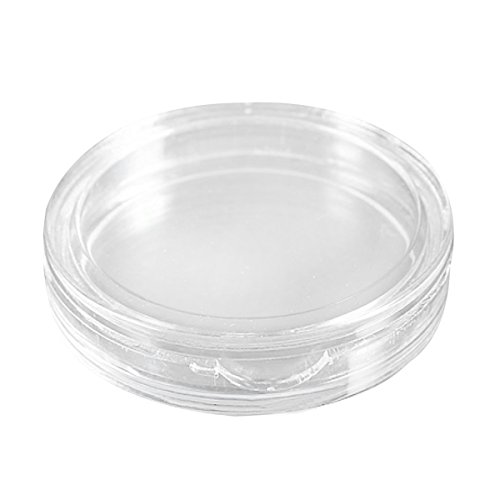 AID 10 Stück kleine, runde transparente Kunststoff-Münzkapseln, 24 mm von AID