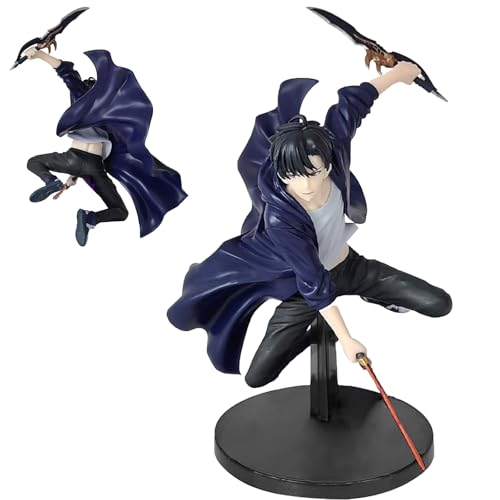 AIDODIA Anime Figuren- Sung Jin Woo Figur Modell Anime Cartoon, 21 cm Figure Statue PVC Dekoration SammlerstüCk Geschenk FüR Anime Fans Ornamente, Desktop-Kollektion, Geschenke FüR Fans (B) von AIDODIA