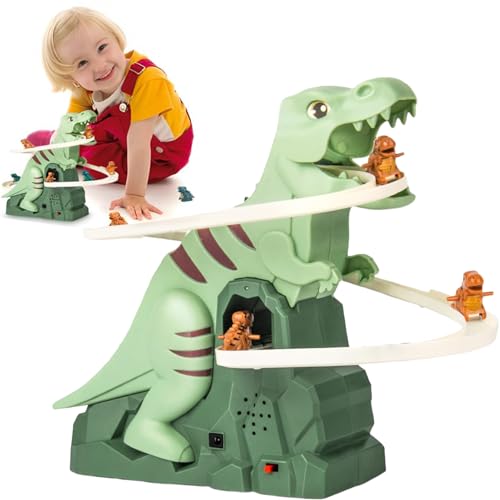 AIDODIA Elektronischer Dinosaurier Treppensteiger Spielzeug- Dinosaurier Kletterrutsche Spielzeug, Dino Spaß Geschenke Rutsche Mit Lichtern Und Musik, Dino Rutsche FüR Kleinkinder Jungen MäDchen von AIDODIA