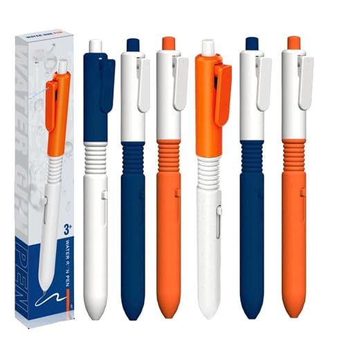 AIDODIA Spritzstifte- Wasserkampf Spiel, Prank Artikel -Witziger WassersprüHstift, 2-In-1 Wasserspeiender Beschreibbarer Stifte, Prank Spritzstift Schulbedarf, Wasser SprüHen FüR Pool Garten (6 PCS) von AIDODIA