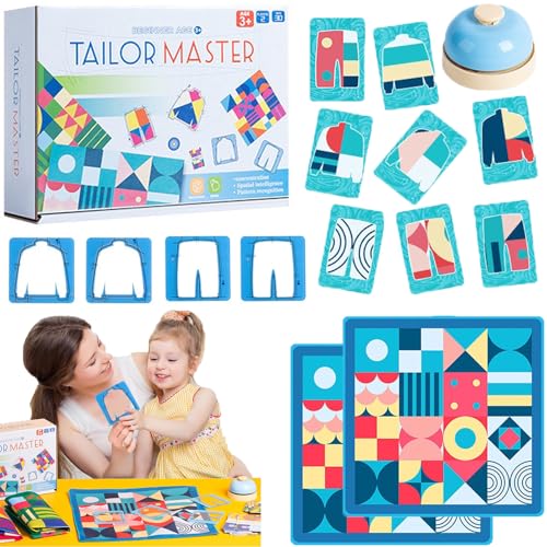 Tailor Master Matching-Spiel, Pappspielzeug - Schneidermeister Matching Spiel, Tailor Master Battle Denk Und Konzentrationstraining, Spielzeug FüR Kinder, Farblich Passende Kleidung Puzzle (B-Niveau) von AIDODIA