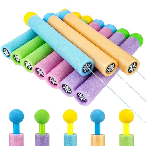 Wasserpistole Schaumstoff Kinder- 10 PCS Wasserspritzpistole Schaumstoff9-10m Reichweite, Wasserspielzeug Kinder, Pool Spielzeug, Party Strand Strandspielzeug für Jungen und Mädchen Wasserpistole Schaumstoff Kinder- 10 PCS Wasserspritzpistole Schaumstoff9-10m Reichweite, Wasserspielzeug Kinder, Pool Spielzeug, Party Strand Strandspielzeug für Jungen und Mädchen von AIDODIA