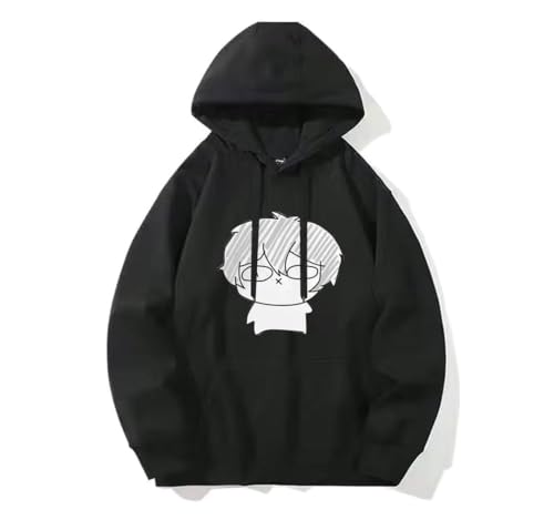 AIGOUT Blue Lock Kapuzenpullover, schwarz, langärmelig, lässig, modisch, Sport, Weatshirts (Typ 4, M) von AIGOUT