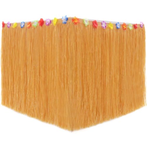 AIGOUT Hawaii-Tischröcke, Hawaii-Tischrock, Hibiskusgras-Tischrock, Hawaii-Party-Dekorationsset, Hawaii-Luau-Tischröcke für Hawaii, Tiki-Bar, BBQ, Tropische Stranddekoration (108.7 X 29.5 Inches) von AIGOUT