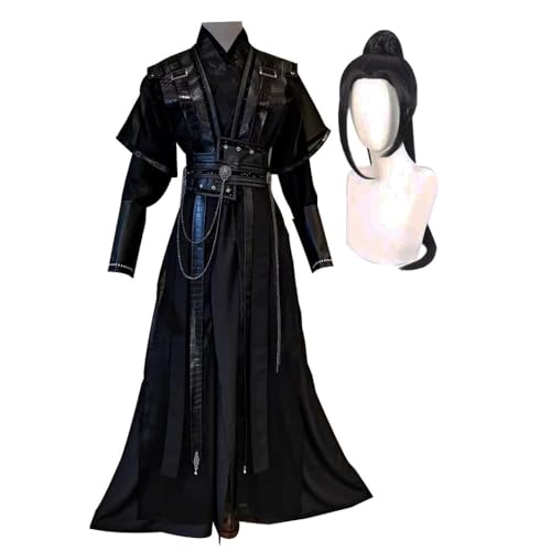 AIGOUT Tian Guan Ci Fu Cosplay-Kostüm, He Xuan und Shi Qing Xuan, Cosplay, chinesische alte Hanfu-Robe, traditionelle Kleidung für Halloween, Anime-Rollenspiele, komplettes Set Outfits (er Xuan mit von AIGOUT