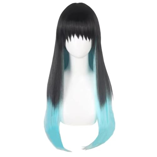 AIGOUT Tokitou Muichirou Cosplay-Kostüm, komplette Sets, Tokitou Muichirou Kimono-Outfit, Anime-Charakter, Uniform, Anzüge für Halloween, Cosplay-Party (Cosplay-Perücke, Einheitsgröße) von AIGOUT