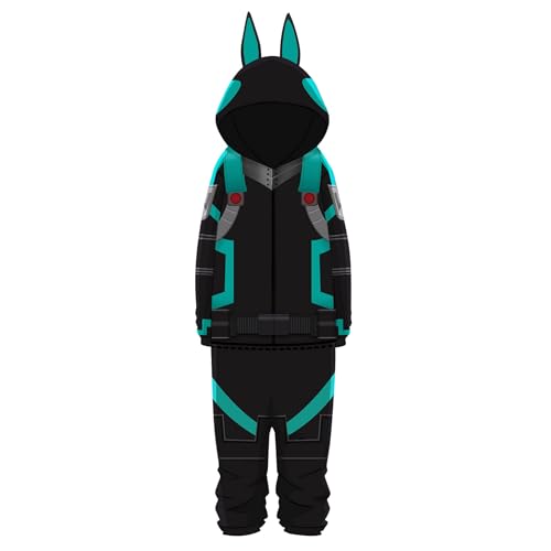 My Hero Academi Tier Onesies Pyjama Midoriya Izuku/Todoroki Shouto/Bakugō Katsuki Anime Cosplay Halloween Party Kostüm für MHA Fans Uni (Typ 4, XXL) von AIGOUT