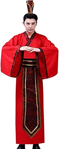 AIHERQG Chinesische alte traditionelle Kleidung - Männer Klassische Bachelor Hanfu Erwachsene Chinesischer Stil Tang-Anzug Aufführungen Abschlussrobe(Style 01,M) von AIHERQG