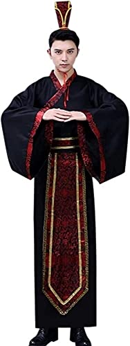 AIHERQG Chinesische alte traditionelle Kleidung - Männer Klassische Bachelor Hanfu Erwachsene Chinesischer Stil Tang-Anzug Aufführungen Abschlussrobe(Style 03,S) von AIHERQG