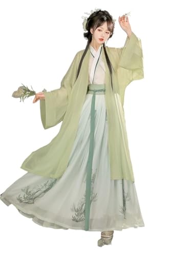 AIHERQG Hanfu Kleid Frauen Alte Chinesische Song Dynastie Weibliche Cosplay Kostüm Party Sommer 3 stücke Sets(M) von AIHERQG