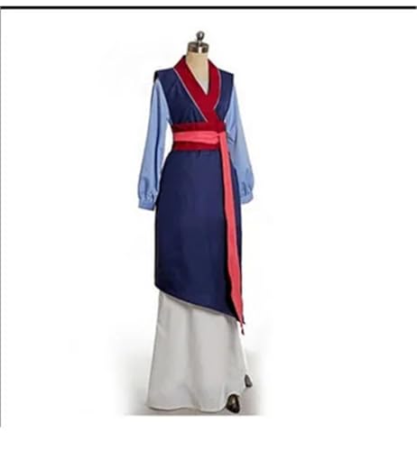 AIHERQG Hua Mulan Kleid Blau/rot Prinzessin mädchen/frauen erwachsene Cosplay Kostüm Nach Maß Halloween bühne(Deep Purple,S) von AIHERQG