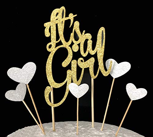 AILEXI Handgemachte 6 Zählt Glitter Baby Dusche Kuchen Dekorieren Topper - It's A Girl Set AILEXI Handgemachte 6 Zählt Glitter Baby Dusche Kuchen Dekorieren Topper - It's A Girl Set von AILEXI