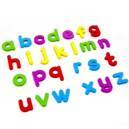 AILYFIRMO Magnetische englische Alphabet-Aufkleber, 26 Stück, magnetische Buchstaben, Alphabet-Kühlschrankmagnete, Lernspielzeug für die frühe Bildung von Kindern (1 Set Lowercase Letters) von AILYFIRMO