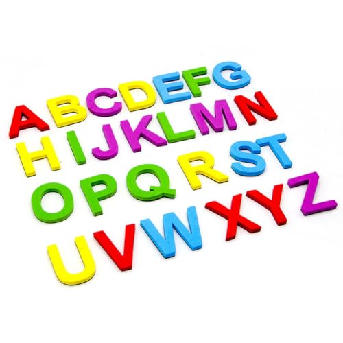 AILYFIRMO Magnetische englische Alphabet-Aufkleber, 26 Stück, magnetische Buchstaben, Alphabet-Kühlschrankmagnete, Lernspielzeug für die frühe Bildung von Kindern (1 Set Uppercase Letters) von AILYFIRMO