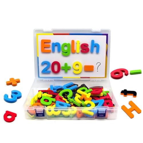 AILYFIRMO Magnetische englische Alphabet-Aufkleber, 26 Stück, magnetische Buchstaben, Alphabet-Kühlschrankmagnete, Lernspielzeug für die frühe Bildung von Kindern (3 in 1) von AILYFIRMO