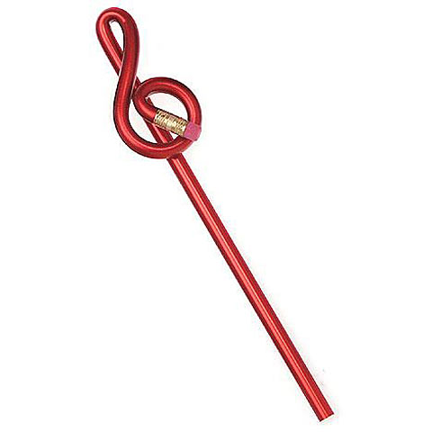 AIM Gifts Pencil Treble Clef Red Stift von AIM Gifts