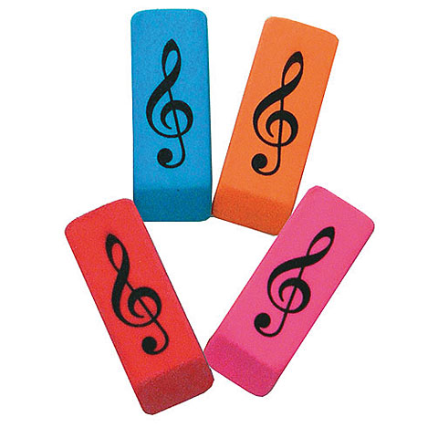 AIM Gifts Wedge Eraser Treble Clef - Assorted Colours Geschenkartikel von AIM Gifts