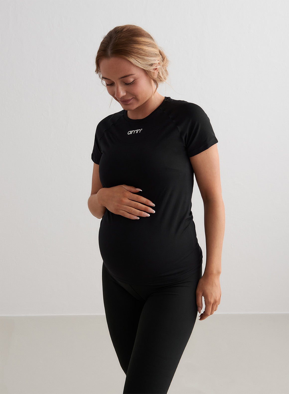 aim'n Soft Basic Maternity Kurzärmliges Umstandsoberteil, Schwarz, L aim'n Soft Basic Maternity Kurzärmliges Umstandsoberteil, Schwarz, L von AIM'N