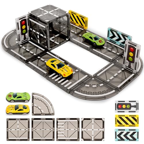 AIOWZZY Magnetisches Baustein-Set mit 26 Teilen, Jungen und Mädchen ab 3 Jahren, Montessori-Magnet-Baustein-Spielzeug für Kinder, um die Kreativität anzuregen AIOWZZY Magnetisches Baustein-Set mit 26 Teilen, Jungen und Mädchen ab 3 Jahren, Montessori-Magnet-Baustein-Spielzeug für Kinder, um die Kreativität anzuregen von AIOWZZY