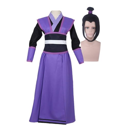AIPILEI Anime Grandmaster of Demonic Cultivation Mo Dao Zu Shi Cosplay Kostüm Xue Yang Ancient Hanfu Outfits für Halloween Party Karneval Performance (Jiang Cheng mit Perücke, XL) von AIPILEI