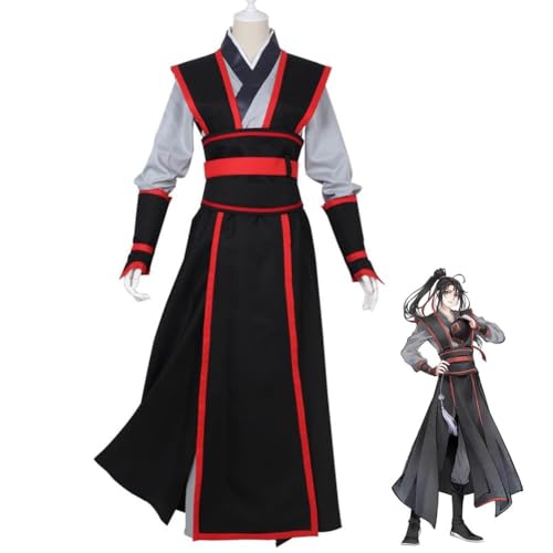 AIPILEI Anime Grandmaster of Demonic Cultivation Mo Dao Zu Shi Cosplay Kostüm Xue Yang Ancient Hanfu Outfits für Halloween Party Karneval Performance (Junior Wei Wuxian, XXL) von AIPILEI