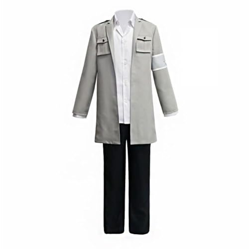 AIPILEI Anime Titan Cosplay Kostüm Reiner Braun/Pieck Finger/Eren Jaeger Uniform Kostüm Cartoon Rollenspiel Outfits Halloween Komplettes Set (Eren Jaeger, L) von AIPILEI