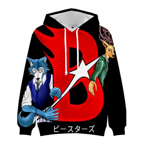 AIPILEI Beastars Anime Hoodie 3D Printed Cartoon Sweatshirt for Adult Kids Haru/Legoshi Cosplay Long Sleeve Sweatshirt Unisex Sports Tops, Typ 4, L AIPILEI Beastars Anime Hoodie 3D Printed Cartoon Sweatshirt for Adult Kids Haru/Legoshi Cosplay Long Sleeve Sweatshirt Unisex Sports Tops, Typ 4, L von AIPILEI