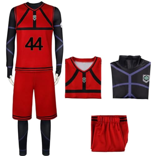 AIPILEI Blue Lock Cosplay Kostüm Outfit - Anime Rollenspiel Isagi Yoichi Bachira Meguru Fußballtrikot Sportbekleidung Uniform Trainingsanzug Trainingsanzüge für Teenager Erwachsene, Nr. 44, XXL AIPILEI Blue Lock Cosplay Kostüm Outfit - Anime Rollenspiel Isagi Yoichi Bachira Meguru Fußballtrikot Sportbekleidung Uniform Trainingsanzug Trainingsanzüge für Teenager Erwachsene, Nr. 44, XXL von AIPILEI