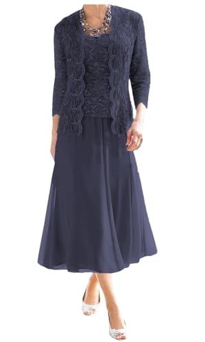 AIPILEI Brautmutter-Kleider in Übergröße, formelles Kleid mit Jacke (15-Stormy, 20) von AIPILEI