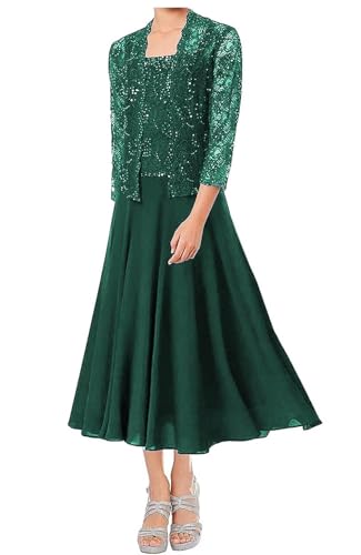 AIPILEI Brautmutter-Kleider in Übergröße mit Jacke, formelles Kleid (08-Peacock, 20) von AIPILEI