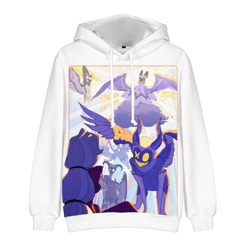 AIPILEI Hazbin Hotel Hoodie 3D Druck Streetwear für Damen Herren Cartoon Cosplay Kostüme Langarm Sweatshirt Kapuzenpullover (Typ 5, L) von AIPILEI