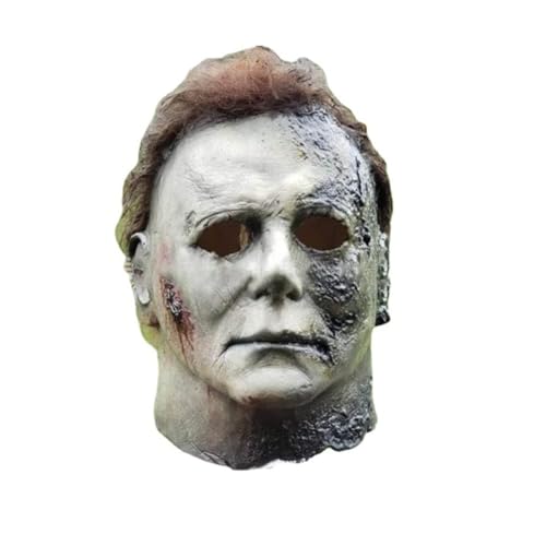 AIPILEI Herren Halloween Kills Cosplay Kostüm Michael Miles Jumpsuit Uniform Halloween Kills Michael Myers Maske Overalls Kessel Outfit für Party Karneval (Maske, Einheitsgröße) von AIPILEI