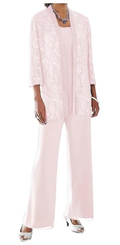AIPILEI Hosenanzug für die Brautmutter in Übergröße, für die Mutter des Bräutigams, elegante Hochzeitsforma (14-Rouge, 16) von AIPILEI