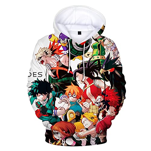 AIPILEI My Hero Academia Hoodie Uni Sweatshirt Pullover Cosplay Jacke Mantel Trainingsanzug Oberbekleidung (Typ A, M) von AIPILEI