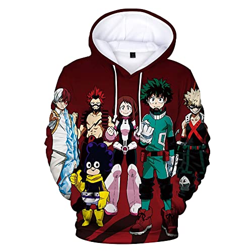 AIPILEI My Hero Academia Hoodie Uni Sweatshirt Pullover Cosplay Jacke Mantel Trainingsanzug Oberbekleidung (Typ B, L) von AIPILEI