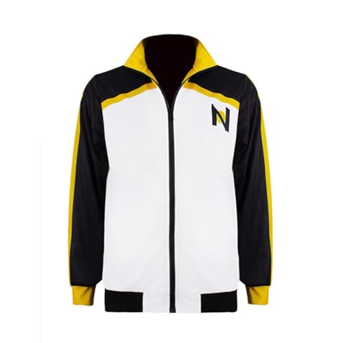 AIPILEI Natsuki Subaru Cosplay Kostüm Anime Re:0 Cosplay Kostüm Sets Full Zip Casual Jogging Gym Anzug Jacke (Weißes Oberteil, XXL) von AIPILEI