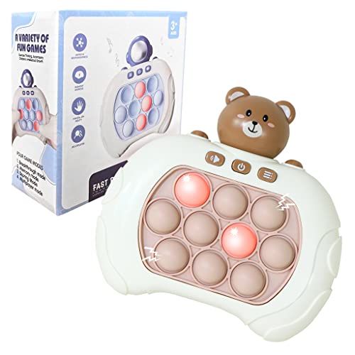 AIPINQI Pop It Game Light Up Fidget Toy, Quick Push Game Console, Whack a Mole Game, Dekompression Durchbruch Puzzle Pop Game Machine, mehrere Spielmodi Spielzeug für 3+ Jahre AIPINQI Pop It Game Light Up Fidget Toy, Quick Push Game Console, Whack a Mole Game, Dekompression Durchbruch Puzzle Pop Game Machine, mehrere Spielmodi Spielzeug für 3+ Jahre von AIPINQI