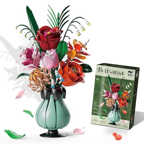 AIRCADIA Blumen Bauspielzeugset mit Bauspielzeugset Vase, 11 Blumenstrauß Bausteine 787 Stück für Lego, Botanical Kollektion Bauklötze Pflanzen Home Deko,Geschenk für Frauen Kinder 8-12+ (Pandora) AIRCADIA Blumen Bauspielzeugset mit Bauspielzeugset Vase, 11 Blumenstrauß Bausteine 787 Stück für Lego, Botanical Kollektion Bauklötze Pflanzen Home Deko,Geschenk für Frauen Kinder 8-12+ (Pandora) von AIRCADIA