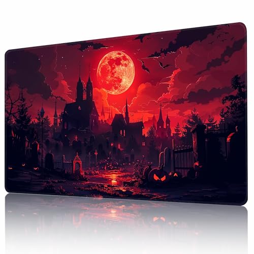 AIRCBC MTG Spielmatte 24" x 14" TCG Karten Spielmatte mit Genähte Kanten und Glatte Gummioberfläche für Kartenspiele Anti-Rutsch Gaming Spielmatte Kampfspielmatte mit Kostenlose Aufbewahrungstasche von AIRCBC