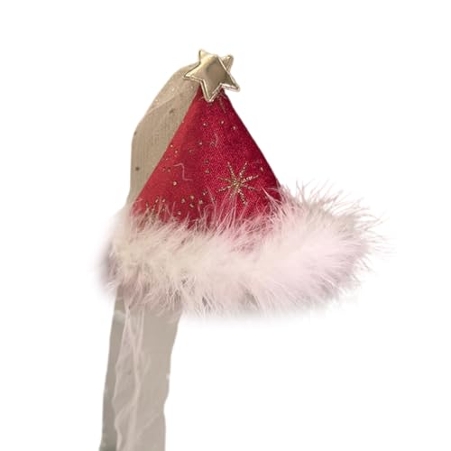 AIRHSKWI Haarspangen mit Weihnachtsmotiv, Plüschmütze, bunte Haarspangen für Mädchen für Kinder und Erwachsene AIRHSKWI Haarspangen mit Weihnachtsmotiv, Plüschmütze, bunte Haarspangen für Mädchen für Kinder und Erwachsene von AIRHSKWI