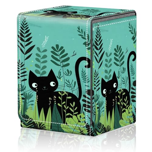 AIRWEE Card Deck Box für MTG Sammelkarten, Magic Card Box kann 110+ Single Sleeved Karten aufnehmen, Wasserdichtes PU-Ledermaterial, Starke Magnetschnalle Kartenset Box Geeignet für TCG CCG, Süße AIRWEE Card Deck Box für MTG Sammelkarten, Magic Card Box kann 110+ Single Sleeved Karten aufnehmen, Wasserdichtes PU-Ledermaterial, Starke Magnetschnalle Kartenset Box Geeignet für TCG CCG, Süße von AIRWEE