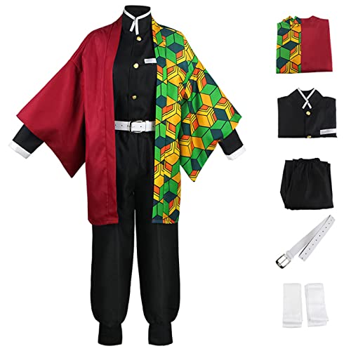 AISHANGYIDE Tomioka Giyuu Cosplay Kostüm Set mit Perücke Anime Kimetsu no Yaiba Cosplay Kostüm Giyuu Uniform Kostüm Halloween Karneval Party Kostüm Erwachsene AISHANGYIDE Tomioka Giyuu Cosplay Kostüm Set mit Perücke Anime Kimetsu no Yaiba Cosplay Kostüm Giyuu Uniform Kostüm Halloween Karneval Party Kostüm Erwachsene von AISHANGYIDE