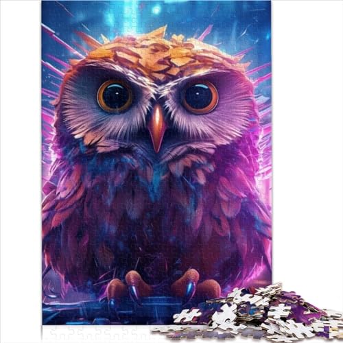 1000 Piece Jigsaw Puzzles for Adults and Kids Mysterious Owl Puzzle for Adults Wood Jigsaw Suitable for Adults and Children Over 12 Years Old Puzzle Adult （50x75cm） von AITEXI