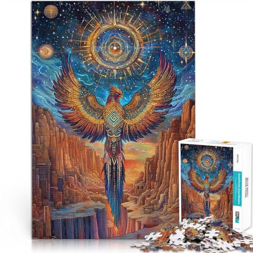 1000 Teenager-Teile-Puzzle Anspruchsvoll, Aber lustig und humorvoll Phönix-Totem eignet ganze Familie52x38cm von AITEXI