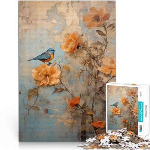 1000 Teenager-Teile-Puzzle Anspruchsvolles Spiel und Familienspaß Blauer Vogel auf Pfirsichblüte Geburtstagsgeschenk, Geschenke, Wandkunst75x50cm 1000 Teenager-Teile-Puzzle Anspruchsvolles Spiel und Familienspaß Blauer Vogel auf Pfirsichblüte Geburtstagsgeschenk, Geschenke, Wandkunst75x50cm von AITEXI