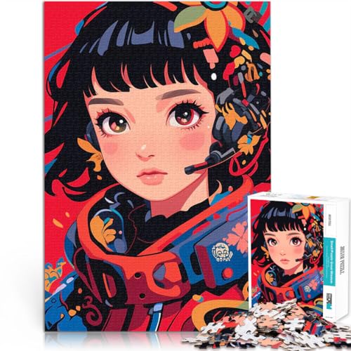 1000 Teenager-Teile-Puzzle Dekomprimierendes intellektuelles Lernspielzeug Anime-Mädchen mit Headset Lustiges Geschenk52x38cm 1000 Teenager-Teile-Puzzle Dekomprimierendes intellektuelles Lernspielzeug Anime-Mädchen mit Headset Lustiges Geschenk52x38cm von AITEXI