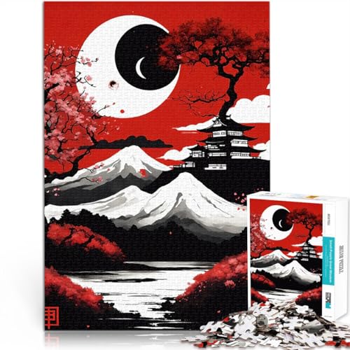 1000 Teenager-Teile-Puzzle Dekomprimierendes intellektuelles Lernspielzeug Japanische Mondlandschaft Für Paare geeignet38x26cm 1000 Teenager-Teile-Puzzle Dekomprimierendes intellektuelles Lernspielzeug Japanische Mondlandschaft Für Paare geeignet38x26cm von AITEXI